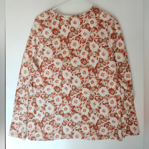 STUDIO WORKS Floral Long Sleeve Top - Picture 4 of 7